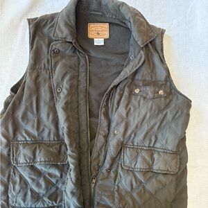 G.H. Bass & Co. Quilted Green Vest | Men’s Large | Fleece Lined